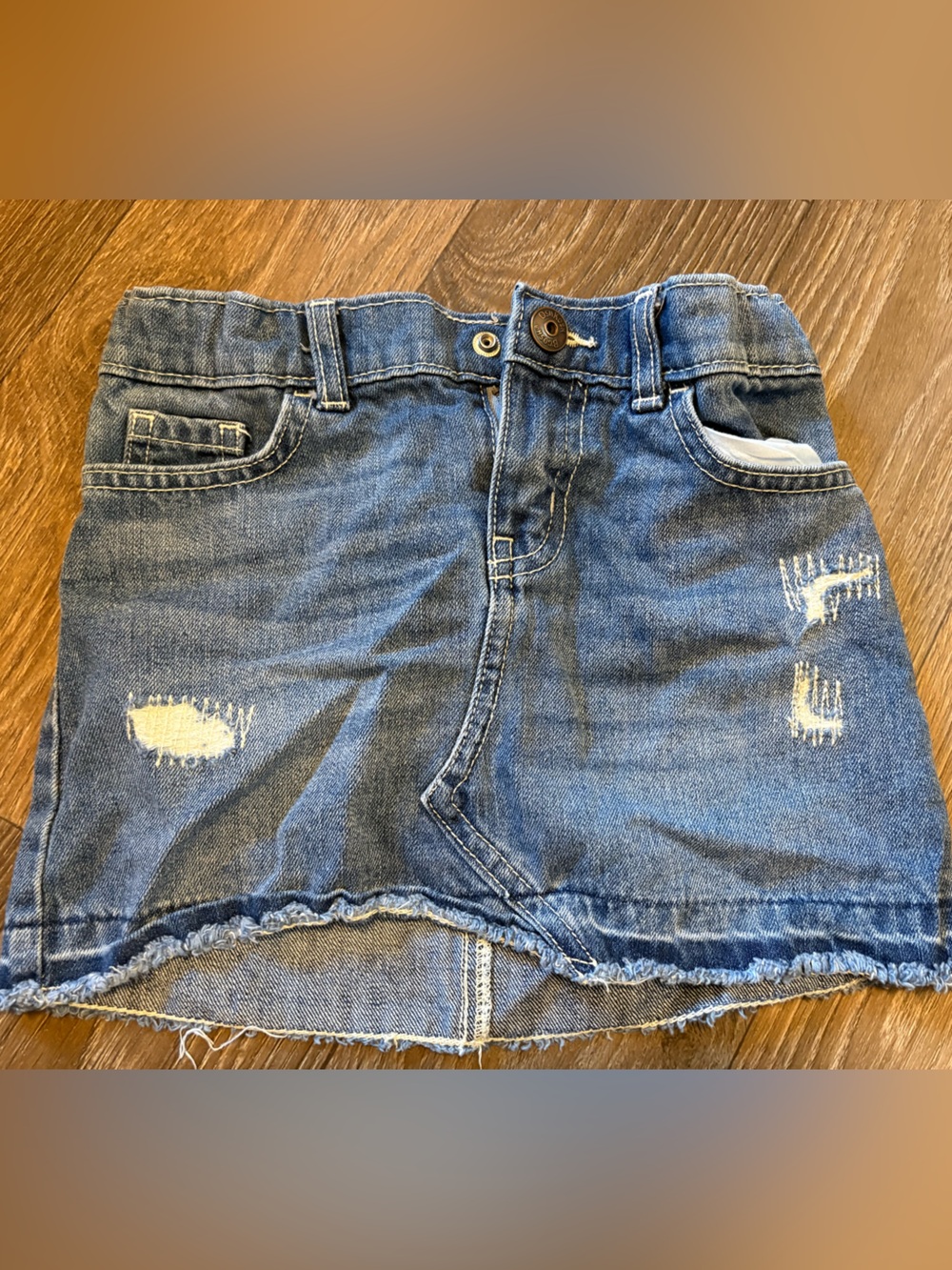 OshKosh B'gosh Distressed Blue Denim girls skirt